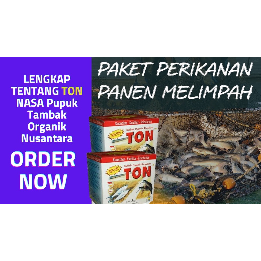 1 DUS ISI 4 PCS TON NASA 3kg | PUPUK TAMBAK ORGANIK NASA | PENUMBUH PLANKTON