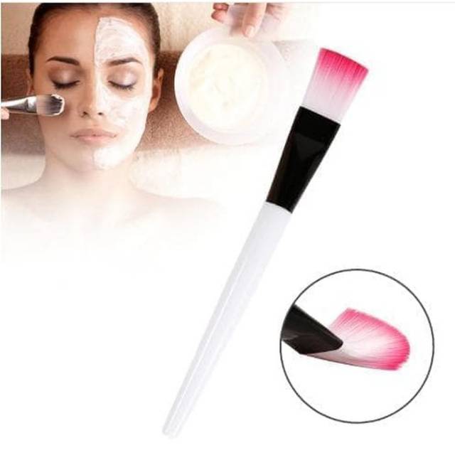 Kuas Makeup Brushes Kosmetik Pink/KUAS MASKER WAJAH SILIKON-MASK BRUSH MAKE UP BRUSH