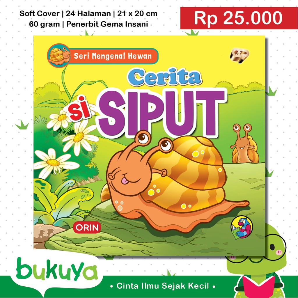 Buku Anak Seri Mengenal Hewan Cerita Si Siput Shopee Indonesia