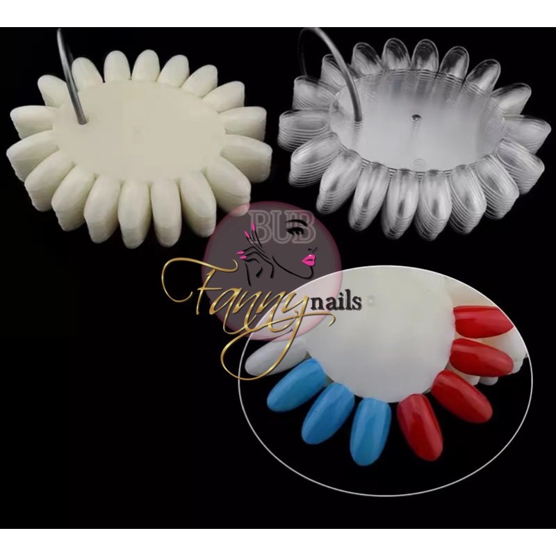 Nail Wheel Color chart ring round / nail tip display kuku ring color chart gel polish kutek gel