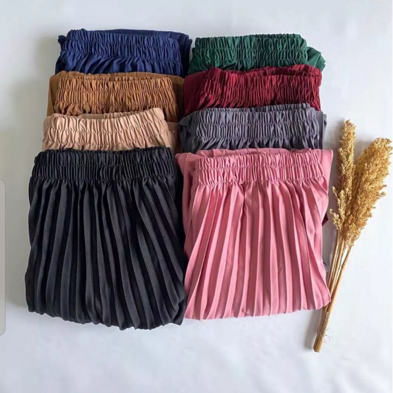 Klop~Rok Plisket Klop Dewasa Murah / Maxi Skirt