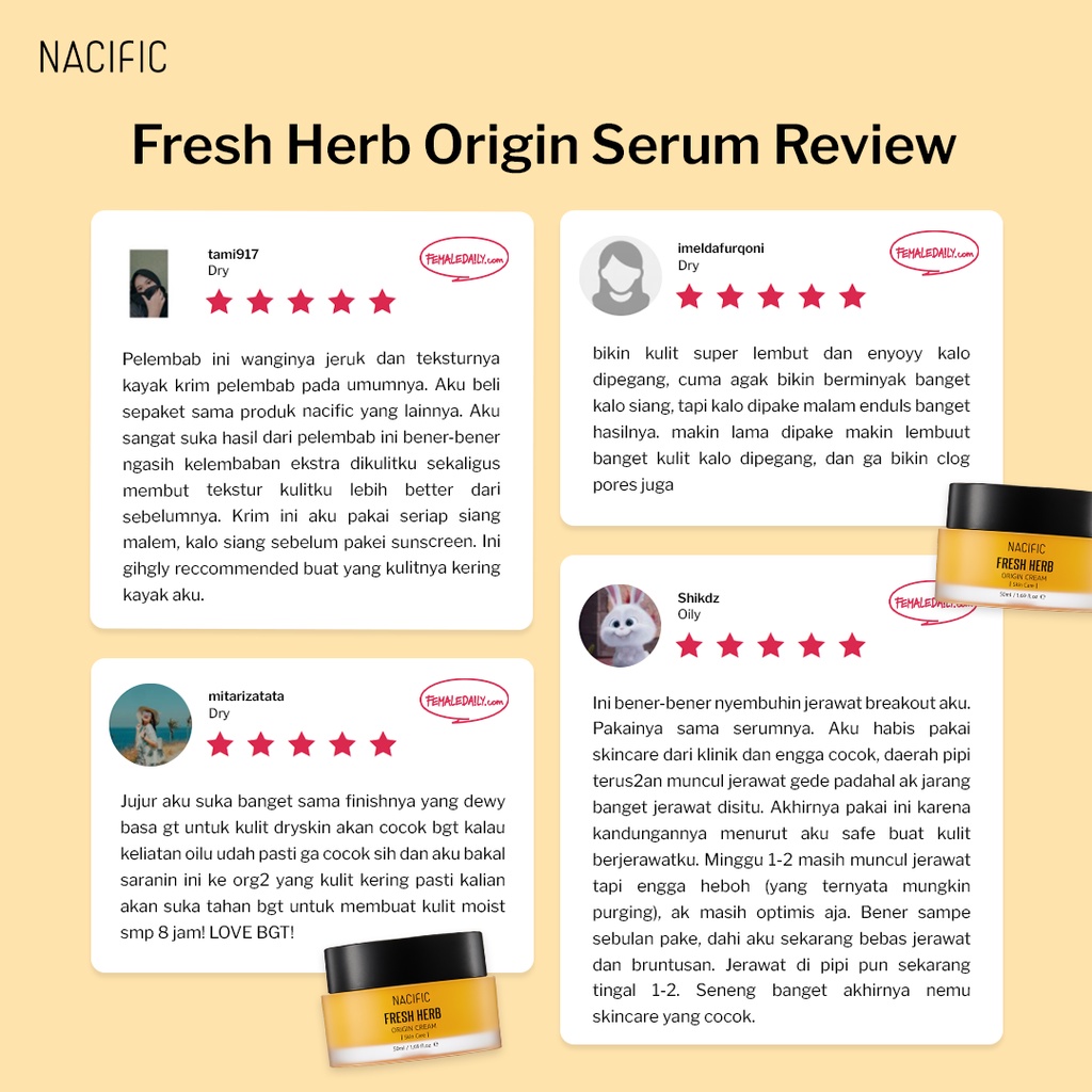 Nacific Fresh Herb Origin Cream (50ml) RENEW