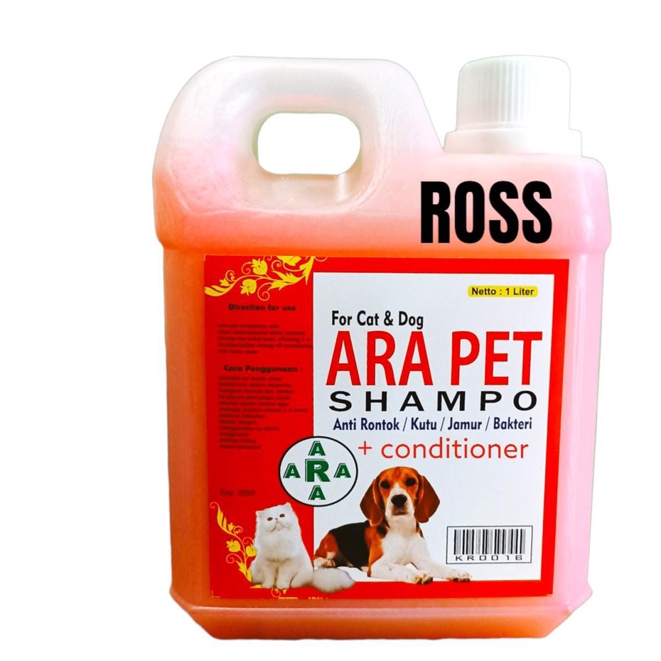 sampo conditioner anti kutu / jamur / rontok/ bacteri kucing &amp; anjing netto 1000 ml