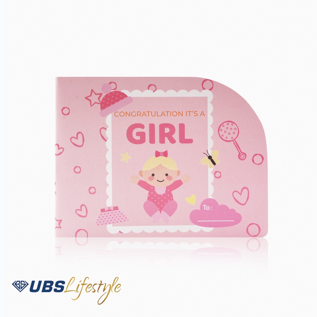 Kartu Ucapan UBS Lifestyle Edisi Newborn Baby Girl - Yakkk0484