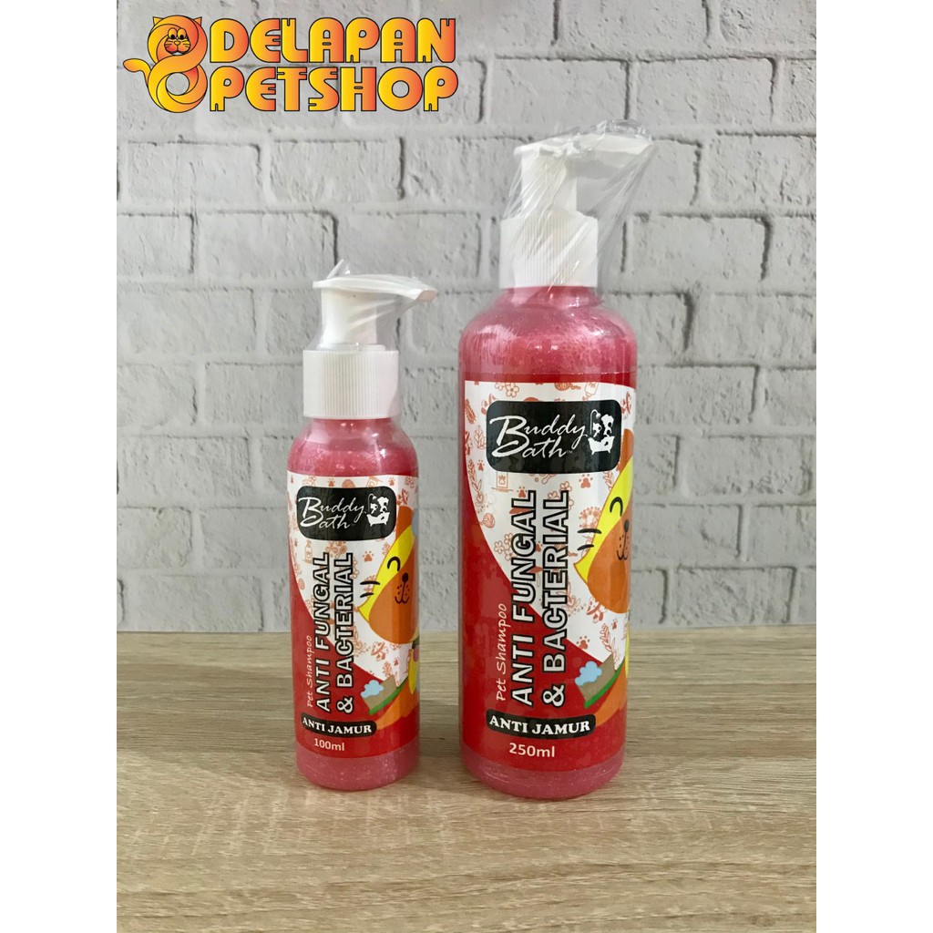 Buddy Bath Anti Fungal &amp; Bacterial Pet Shampoo Sampo Anti Jamur Hewan Kucing dan Anjing