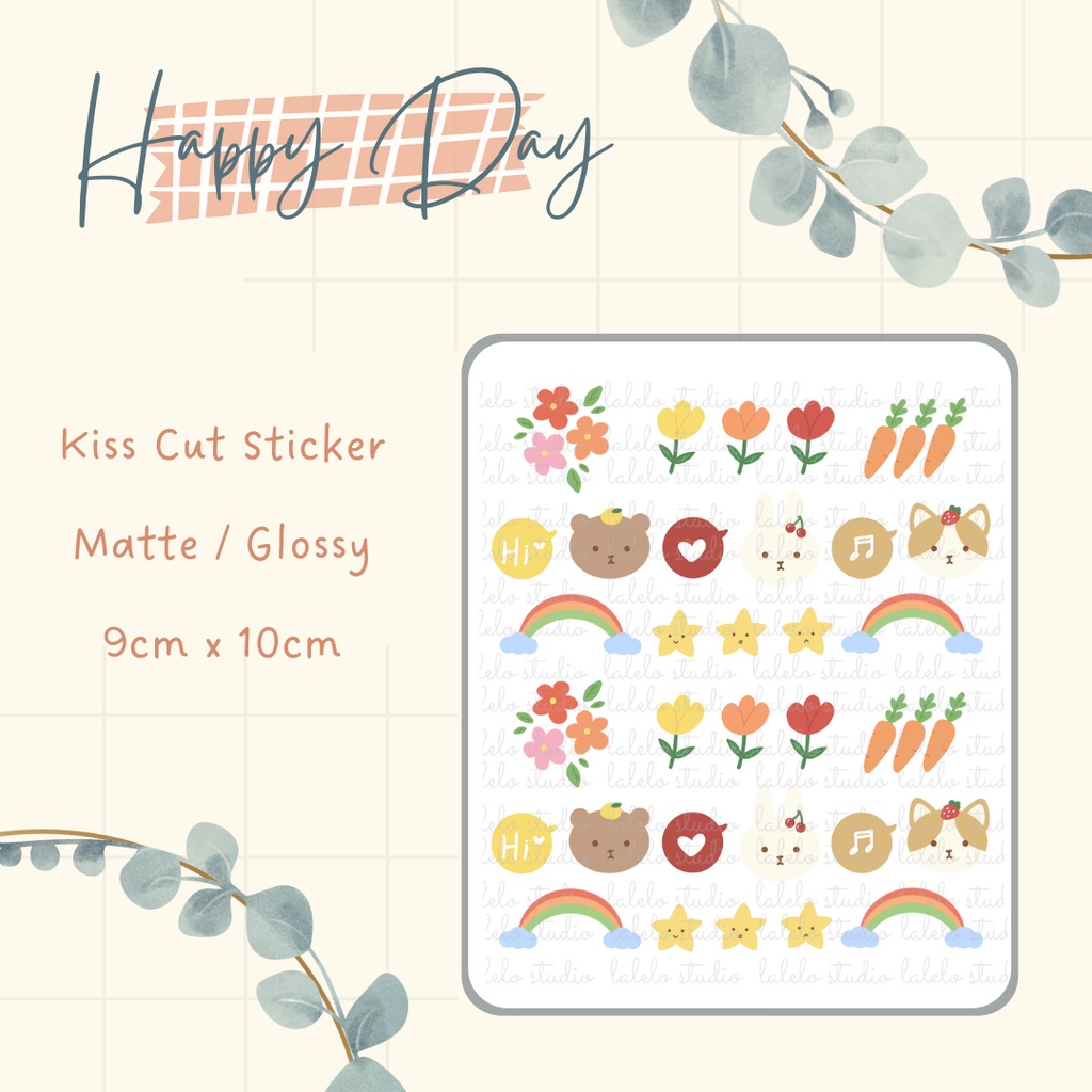 

Lalelo Studio - Sticker Deco Journal Happy Day