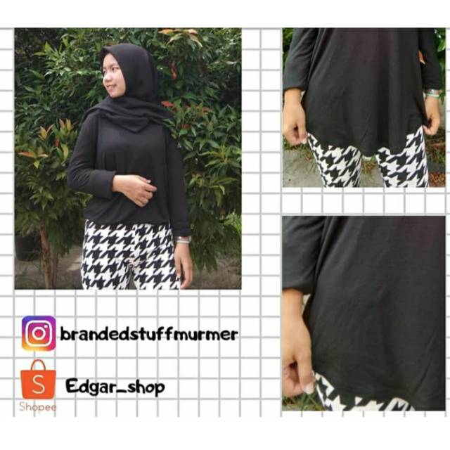 Kaos hitam polos Gap