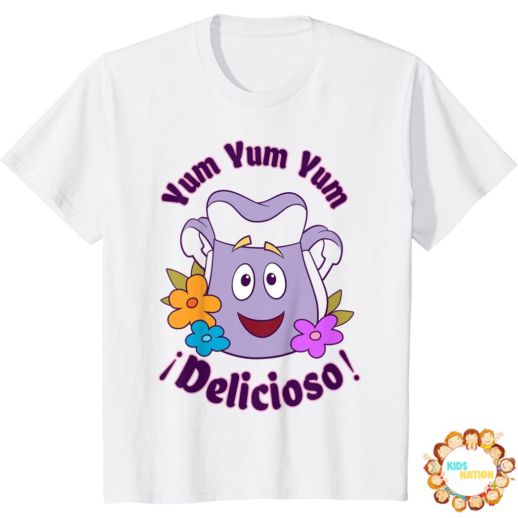 Baju anak Nickelodeon Dora The Explorer Backpack Yum Yum Delicioso T-Shirt