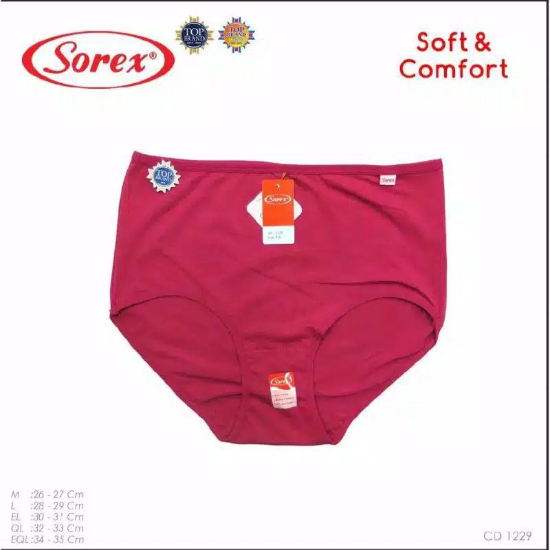 CELANA DALAM WANITA SOREX 1229 soft comfort cotton MAXI KATUN