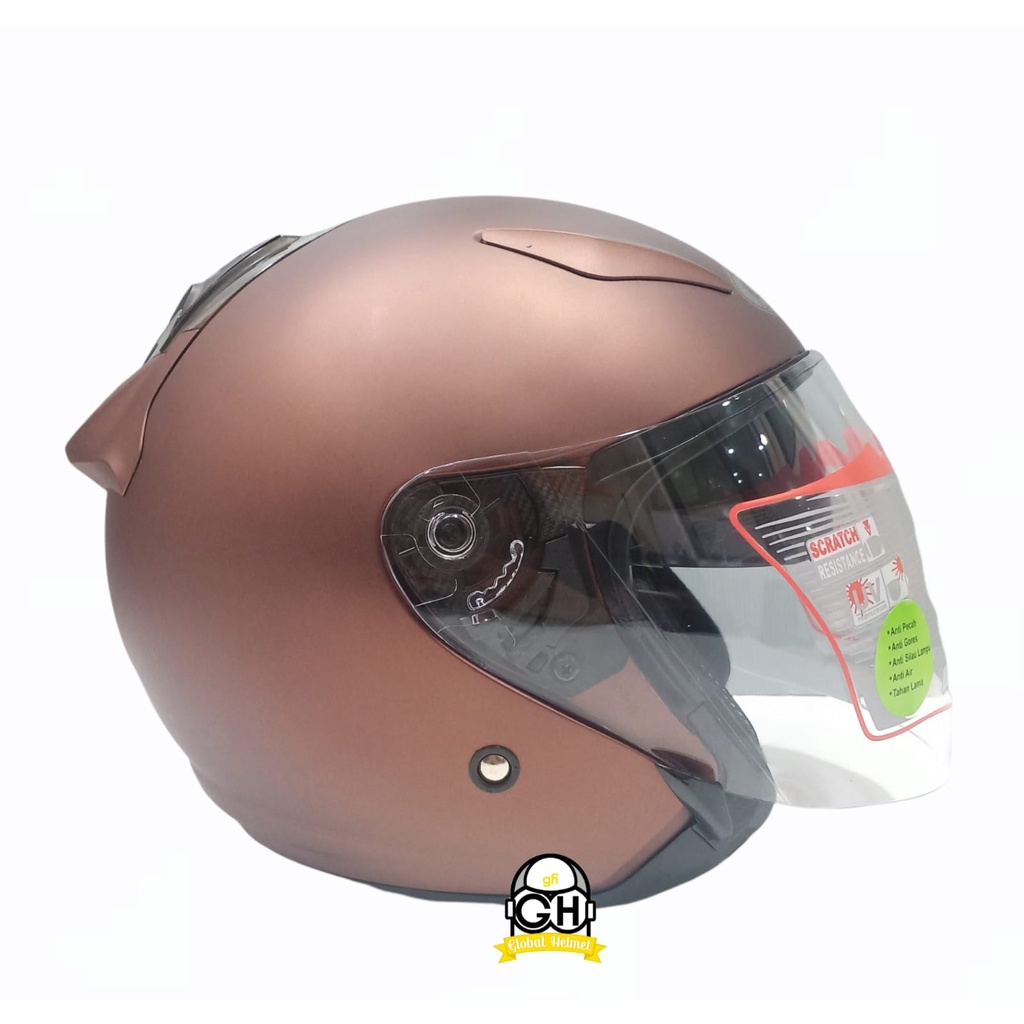 Helm Shell Rover Solid Sparkling Helm Shel Rover Solid Double Visor Original