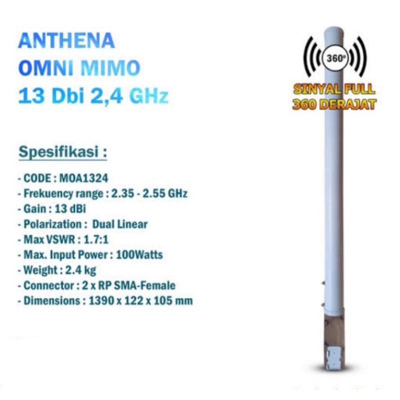 Antena omni + tplink cpe220