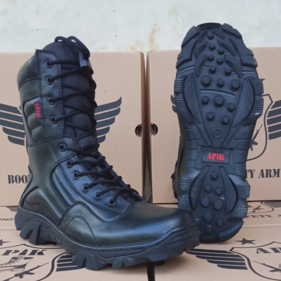 SEPATU PDL LGR RJR SOL DELTA APIK KULIT SAPI ASLI SEPATU PDL DINAS TNI POLRI SECURITY SATPAM