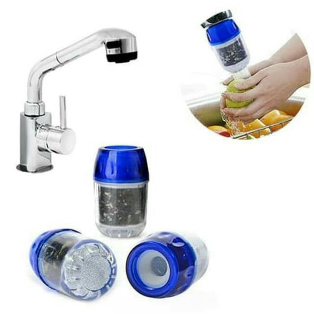 HOVELSHOP Saringan Kran Air Water Filter Penyaring Air Keran Mini Wastafel