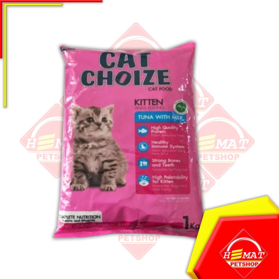 Makanan Kucing Cat Choize Kitten Repack 1 Kg / Cat Food Repacking 1kg