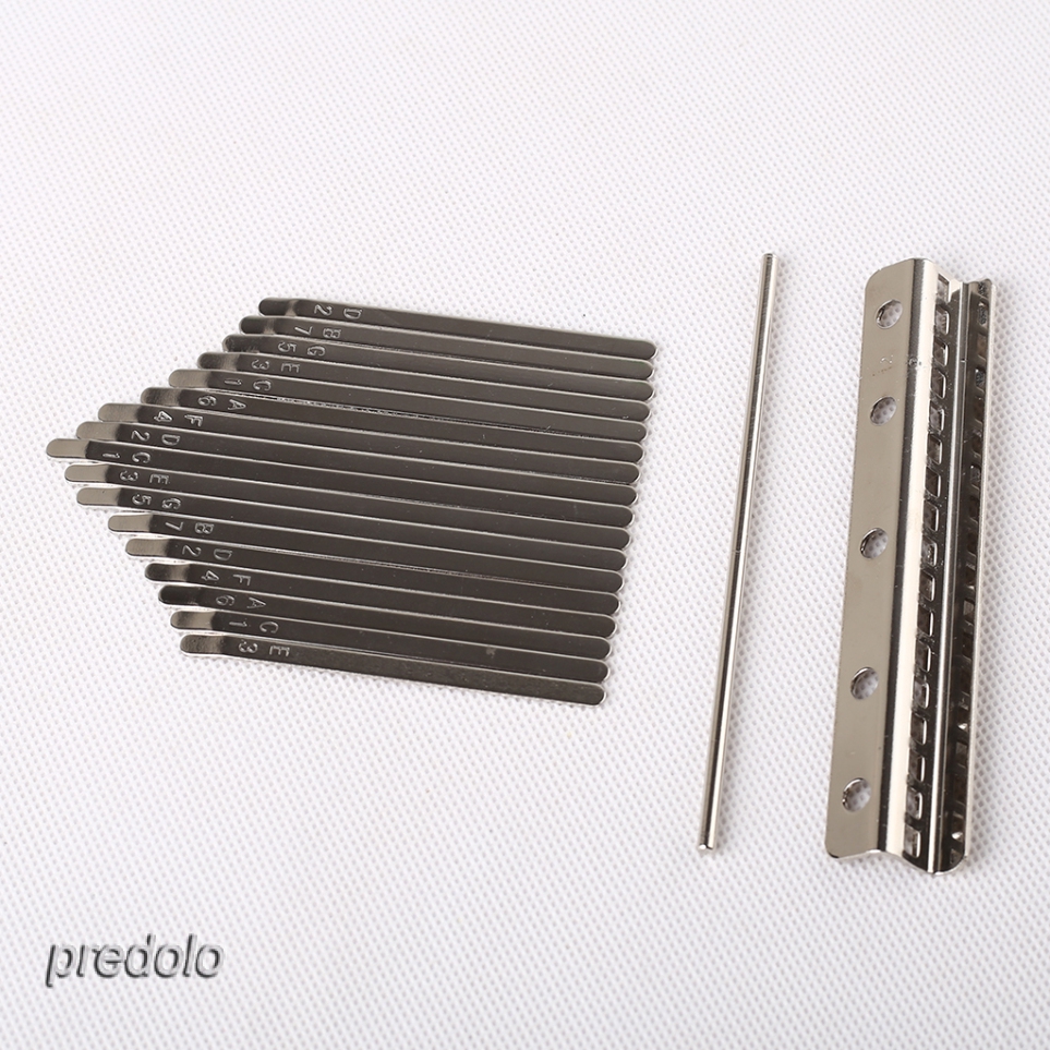 HOT☞[READY STOCK]WINLY Thumb Piano Bridge Alat Musik Piano Jari Kal  Set Kit For Kalimba DIY Replacement Parts Kalimba 17 Kunci Piano Pengganti Bahan Metal Alat Musik Piano Jari Kalimba 17 Kunci