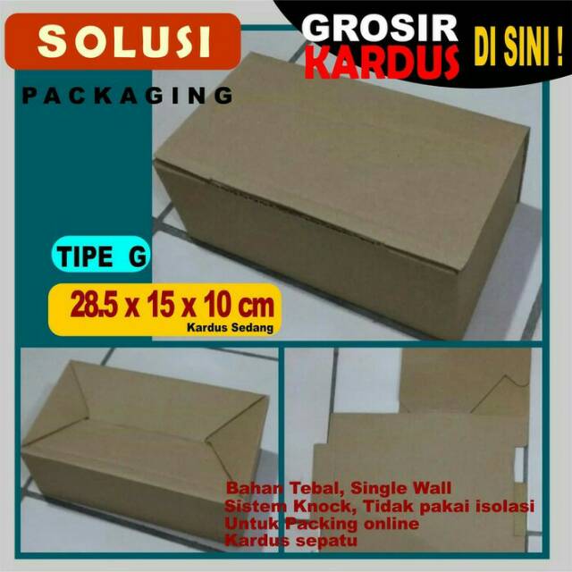 

⁵KARDUS 28X15X10CM tipe G | KARDUS SEPATU KARDUS POLOS KARDUS PACKING KOTAK BOX DUS DOS