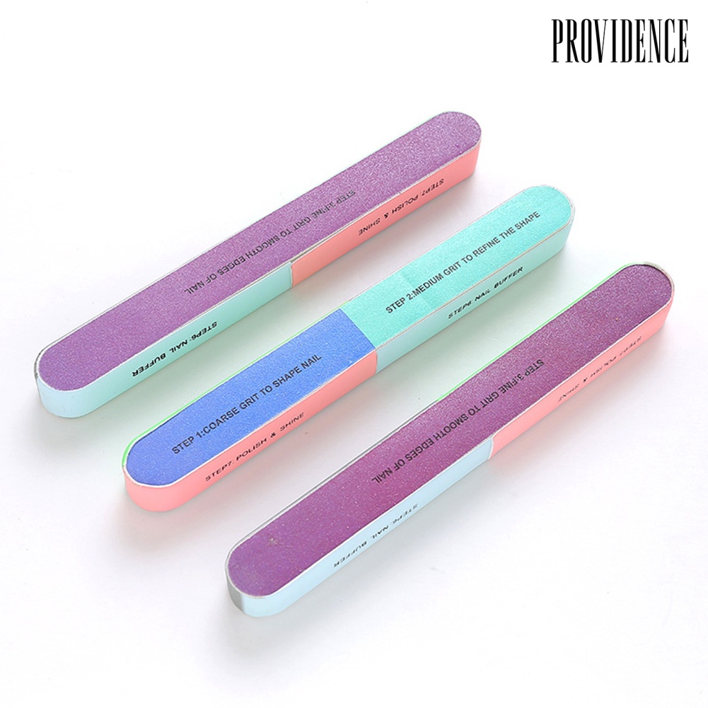 Providence 6Pcs Professional Double Sided Nail File Fingernail Buffer Dead Skin Remover