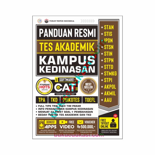 

Panduan Resmi Tes Akademik Kampus Kedinasan