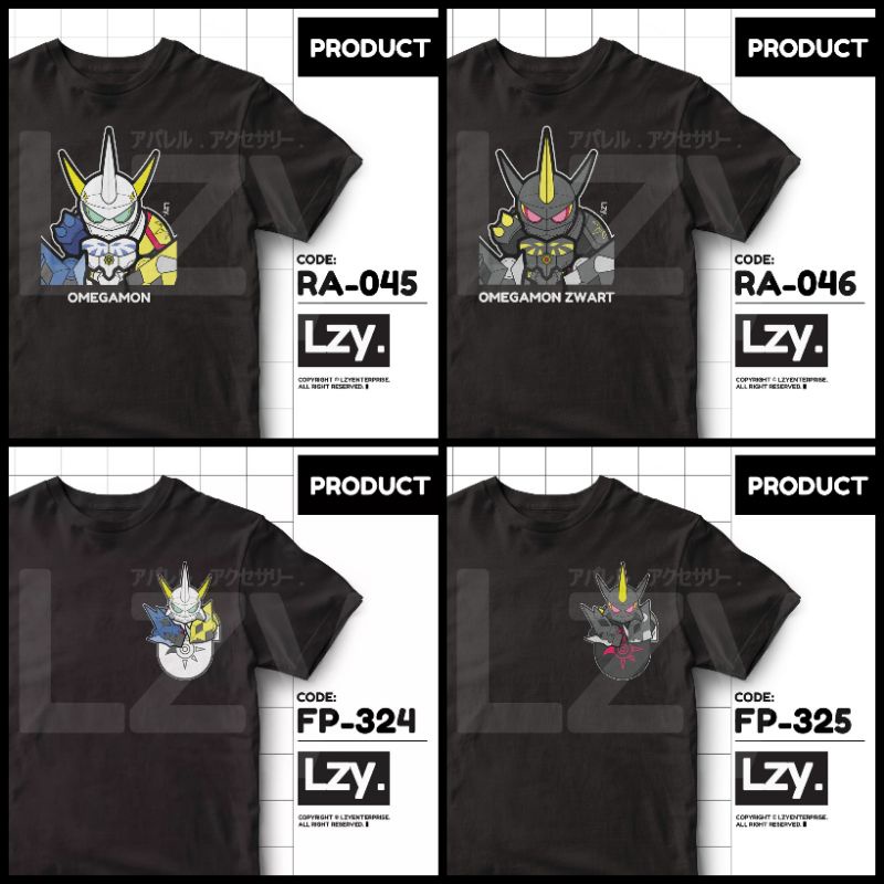 [PRE-ORDER] KAOS DIGIMON OMEGAMON / OMEGAMON ZWART Design by LZY