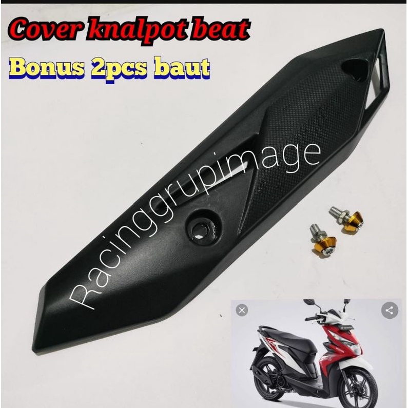 Tameng / Cover Tutup Knalpot Honda Beat fi 2017 / Tameng Knalpot BEAT FI ESP STREET 2016-2017-2018