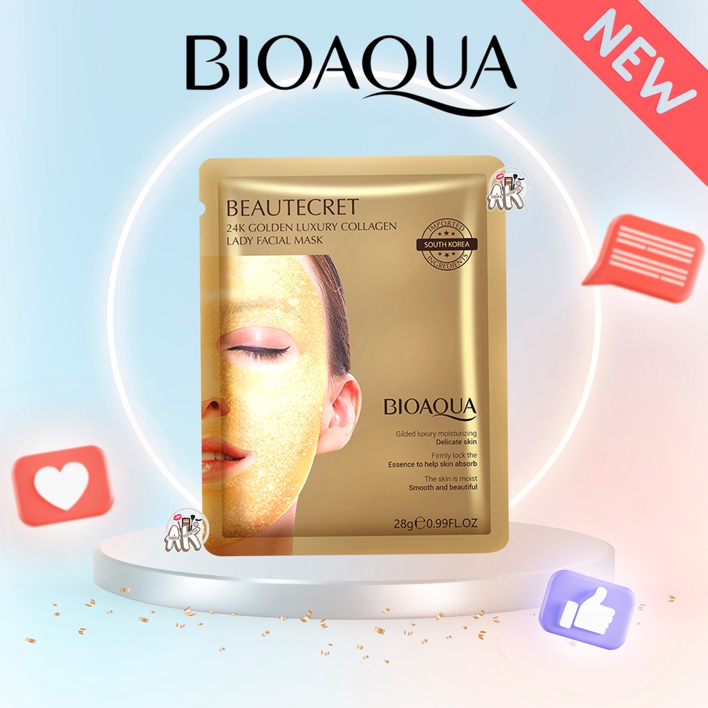 BIOAQUA BEAUTECRET 24K MASKER GOLDEN / FACIAL MASK BIOAQUA 24K GOLD