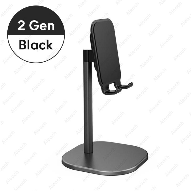 AIEACH Sandaran / Dudukan Smartphone Desktop Stand Holder 18CM - Black