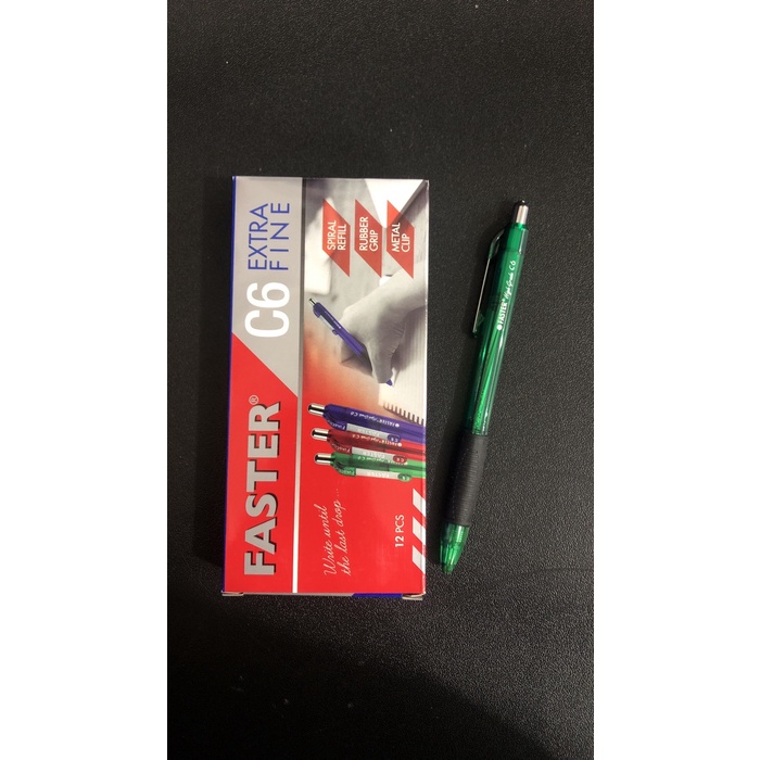 

Jualan Pen Faster Cetek C6 Hitam Isi 12 Pcs Trendi