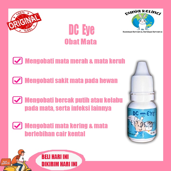 DC EYE Obat Tetes Mata Kucing Anjing Infeksi Mata Selaput Mata Putih