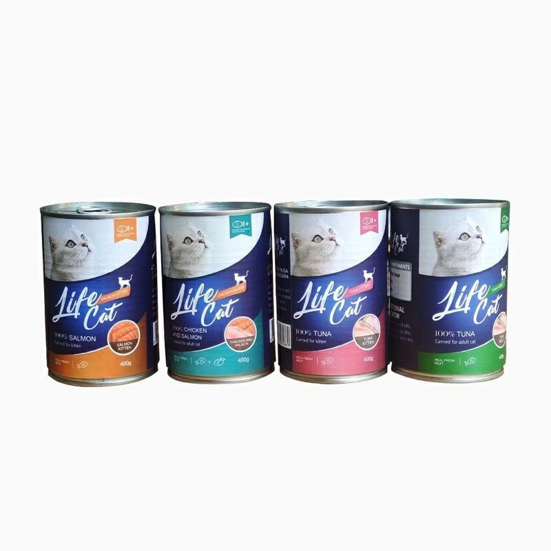 Life Cat Kaleng, Makanan Kaleng Kucing 400 Gram