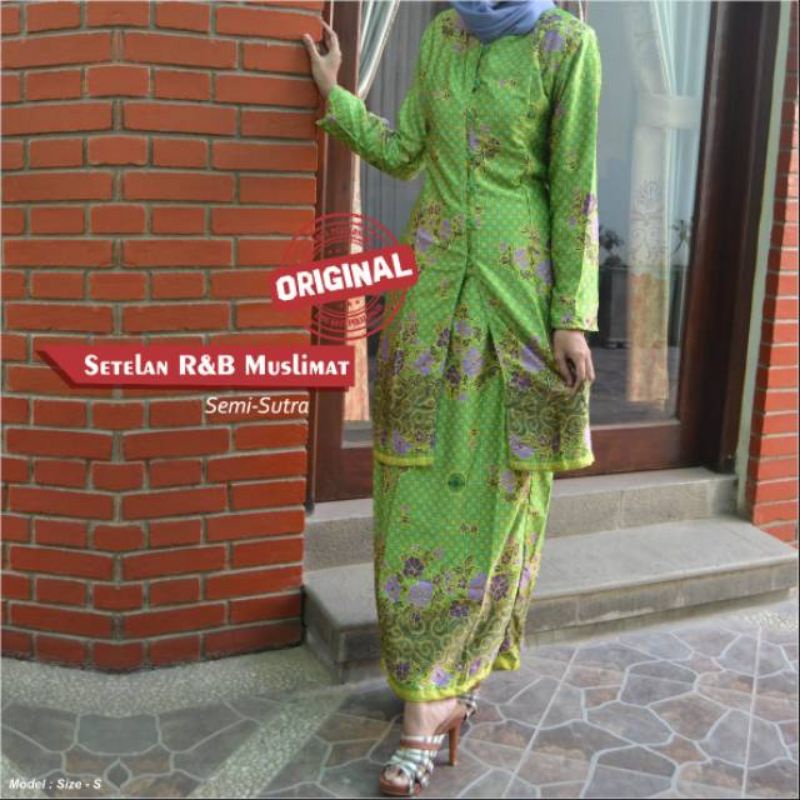 Setelan Muslimat Semi Sutra | Setelan Muslimat NU |  Setelan NU Nahdlatul Ulama Muslimat Semi Sutra 