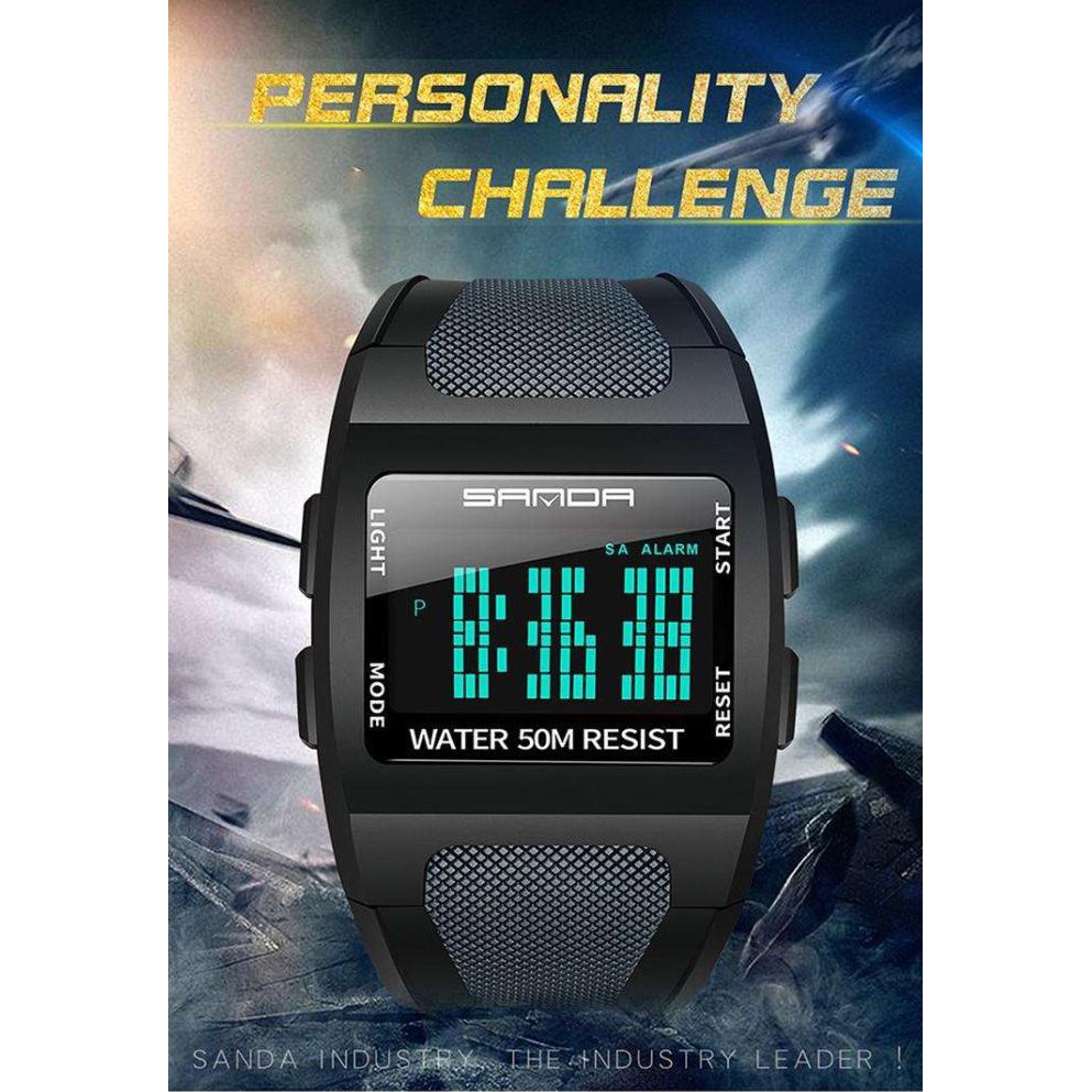 [[BISA COD]] SANDA Jam Tangan Pria LED Anti Air Jam Tangan Pria Anti Air Mewah PROMO SPECIAL Kode