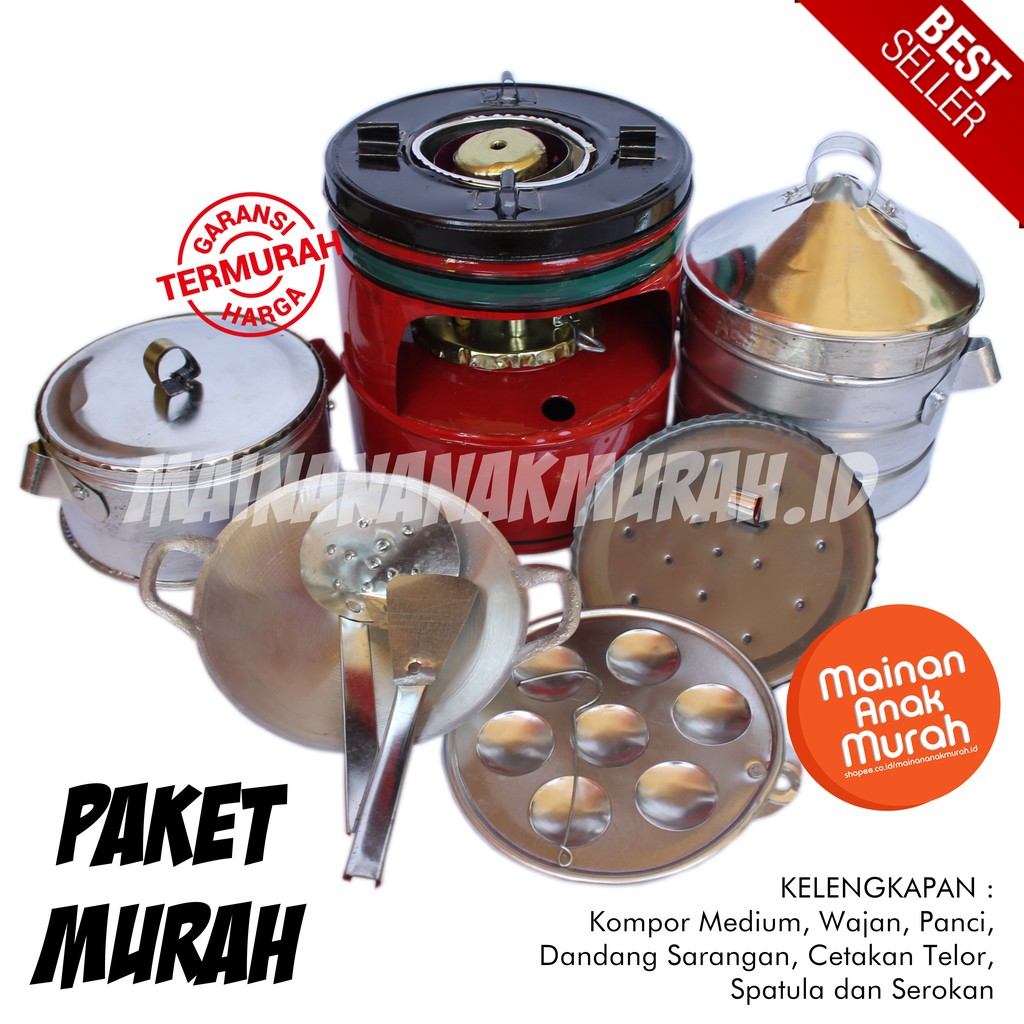 Paket Kompor Mainan  Mini  Murah Minyak Tanah Set Mainan  