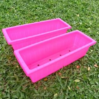  Pot  bunga tanaman  gentong segi panjang  kayu 50cm Shopee 