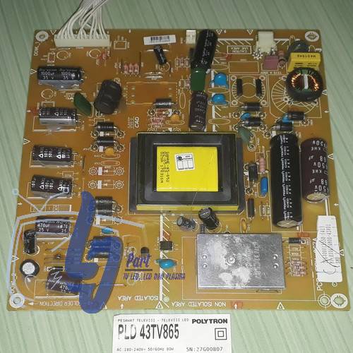 Mesin - Power supply TV POLYTRON PLD 43TV865 - Regulator TV POLYTRON 43TV865