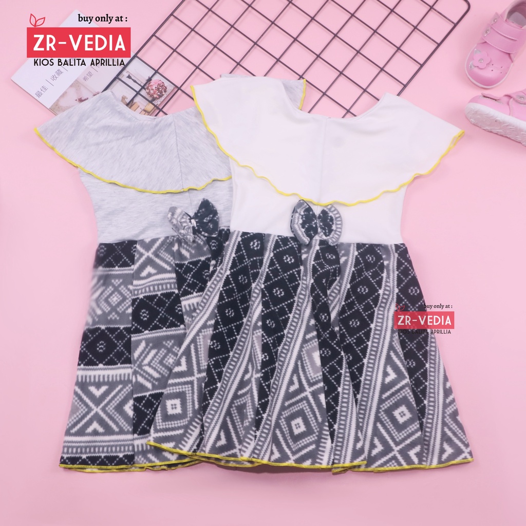 (BLUDRU FLANEL) Dress Cantika size Bayi - 7 Tahun / Baju Anak Perempuan Harian Yukensi Murah Grosir