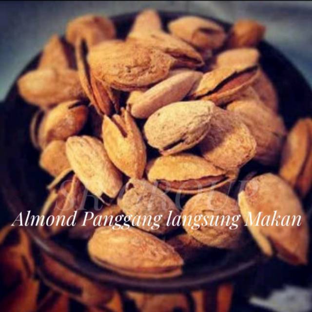 Kacang almond 1kg Panggang