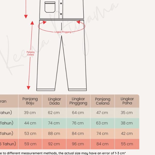 ♂ Set Baju Tidur/Piyama Anak Perempuan Laki Laki Katun Kerah Y Motif Garis Kotak Usia 1-15 Tahun ➮