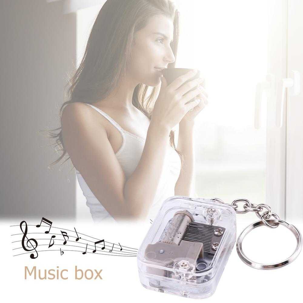 VKTECH Kotak Musik DIY 18 Tones Music Box Keychain - MBB18