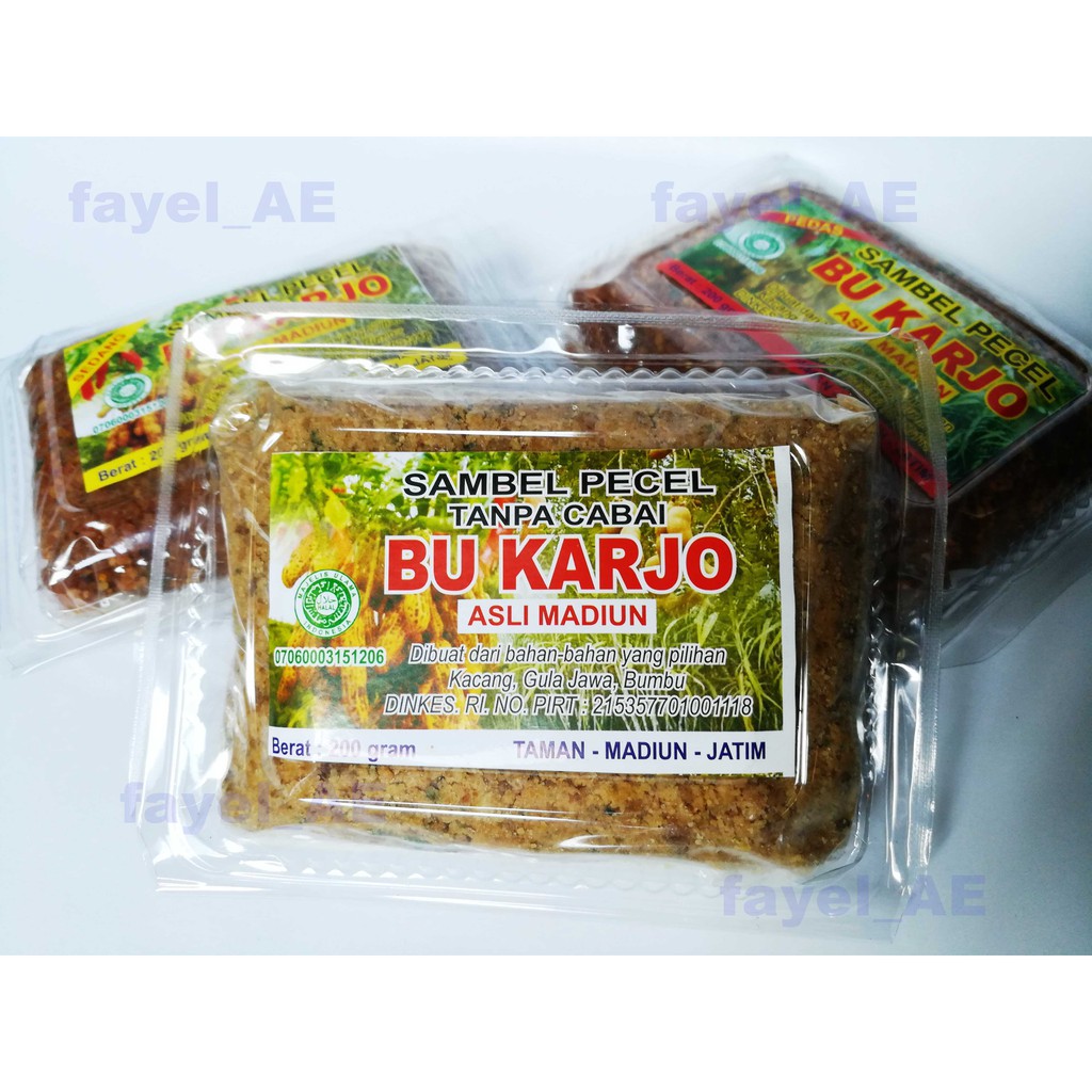 

Sambal Pecel Madiun Khas Bu Tuti est. 1999
