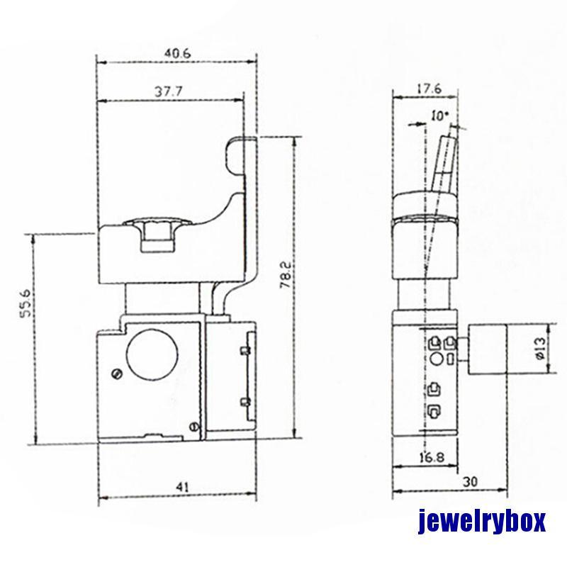 Fa2-4 / 1bek Saklar Kontrol Kecepatan Bor Elektrik 6a 250v Warna Hitam