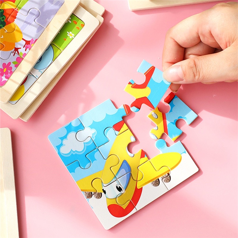 Mainan Puzzle Kayu Bayi Mainan Edukasi Anak