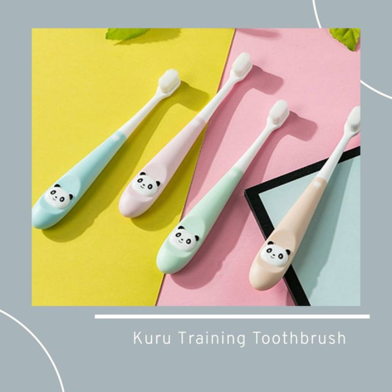 KURU Training Toothbrush Sikat Gigi Bayi / Anak Silicone Bulu Halus