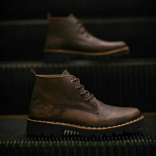 SEPATU KULIT PANTOFEL FORMAL KERJA ORIGINAL PIEDE PLIABLE 2.1 BRUSH OFF LEATHER