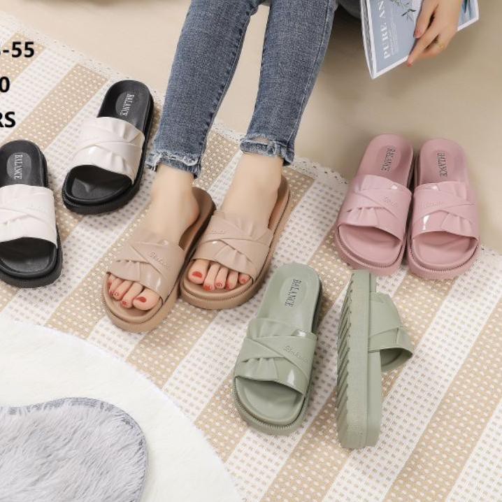 ☎[MUDAH]✔️ - Sandal Wanita Balance 1603-55/Sandal Wedges jelly