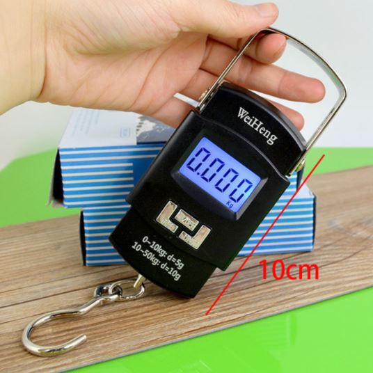 TIMBANGAN GANTUNG KOPER DIGITAL PORTABLE SERBA GUNA - MINI PORTABLE DIGI SCALE A08 50kg ELEKTRONIC SCALE LCD