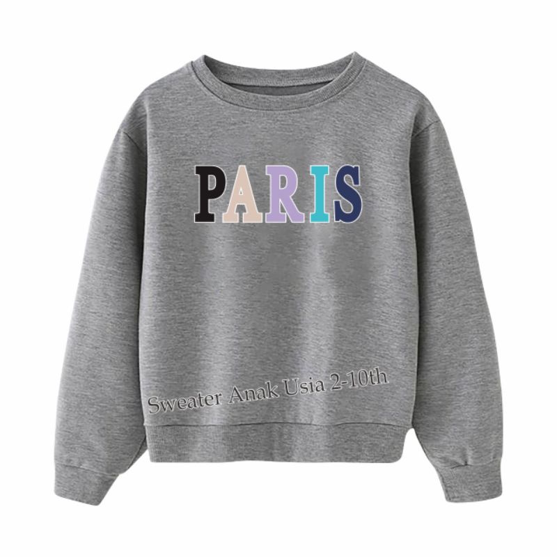 ((IB))SWEATER ANAK2 UNISEX/PARIS DIGITAL SABLON