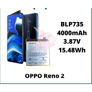 (NC) Batre Baterai Battery Original OPPO BLP735 Reno 2