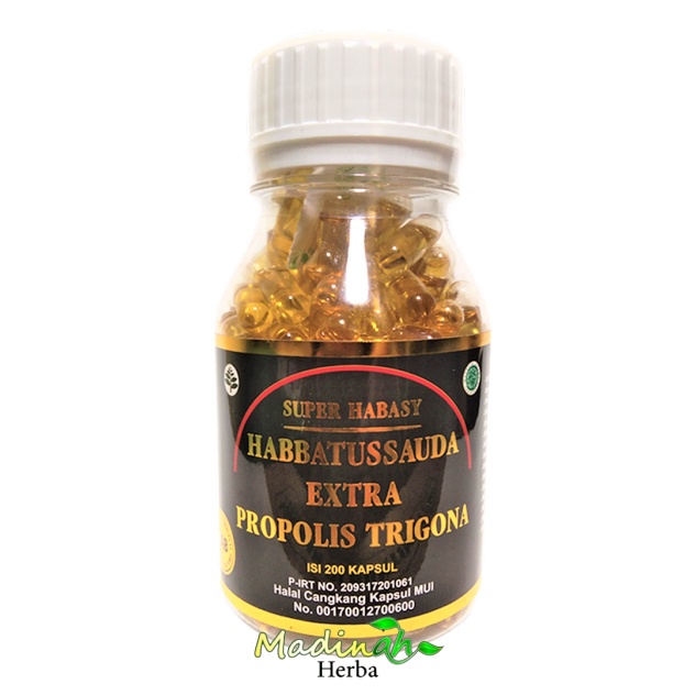 Habbatussauda' extra Propolis Trigona 200 kapsul | Super Habasy