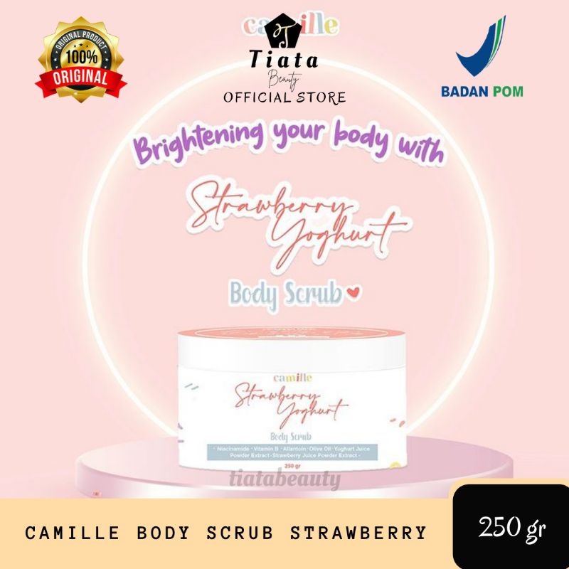 Camille Body Scrub Strawberry Yoghurt