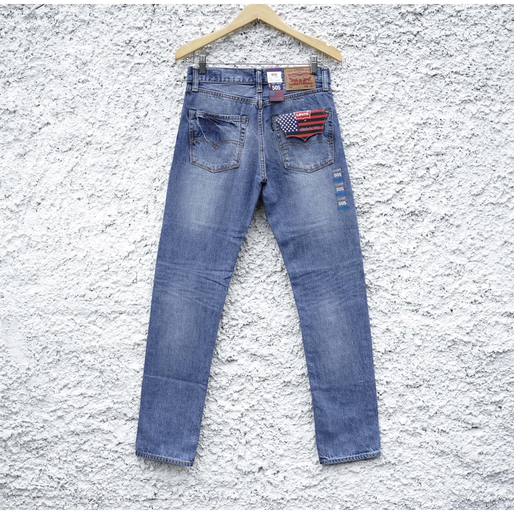 Jeans Levi's 505 | Jeans Pria | Aqua Blue | 505AUUSA04